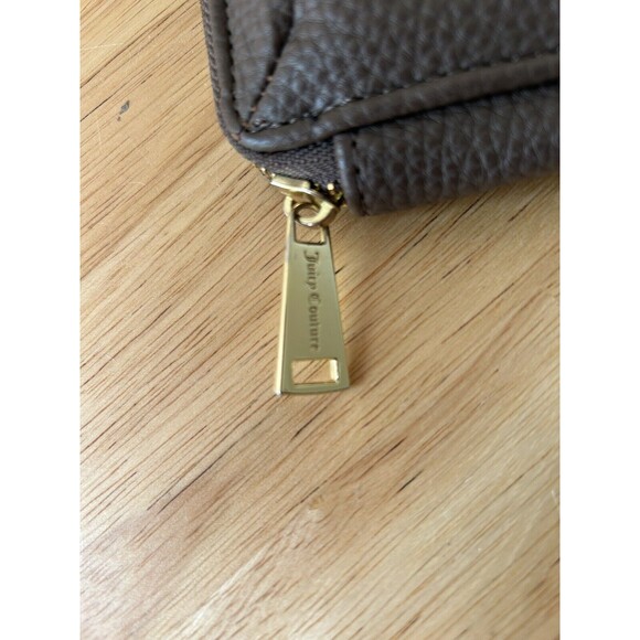 Juicy Couture Zip Around Wallet Bifold Credit Cards Faux Leather Lock Po… - Picture 7 of 13